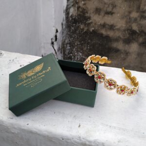 Red Kundan Hairband
