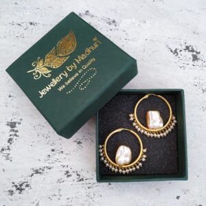 Baroque and Seed Pearl Chandbali Earrings