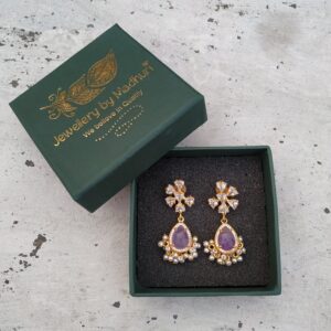 Amethyst Drop Cluster Earrings