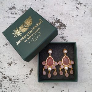 The Pink Tulip Danglers