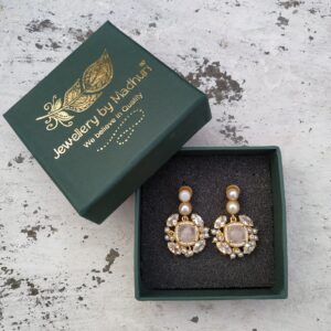 Regal Rose Quartz Dangler Earrings
