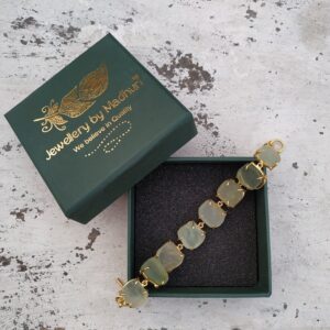 Raw Green Aventurine Single Line Bracelet